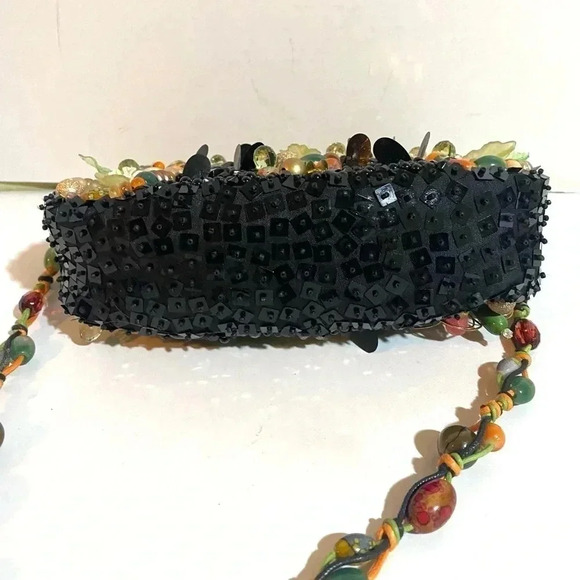 Mary Frances multicolor beaded scattered jewels sequin shoulder evening bag - Picture 3 of 12
